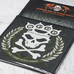 Нашивка тканая FIVE FINGER DEATH PUNCH - KNUCKLES CROWN (ofp-185) Нашивка тканая FIVE FINGER DEATH PUNCH - KNUCKLES CROWN (ofp-185)