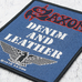 Нашивка тканая SAXON - DENIM & LEATHER (ofp-218) Нашивка тканая SAXON - DENIM & LEATHER (ofp-218)