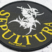 Нашивка тканая SEPULTURA - CIRCULAR LOGO (ofp-219) Нашивка тканая SEPULTURA - CIRCULAR LOGO (ofp-219)