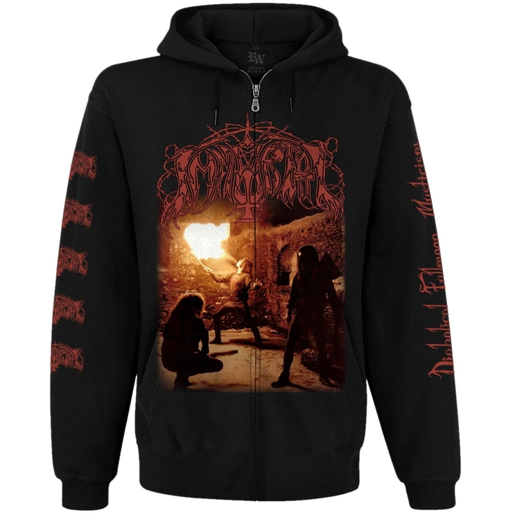 Худи Immortal "Diabolical Fullmoon Mysticism" на молнии Худи Immortal "Diabolical Fullmoon Mysticism" на молнии