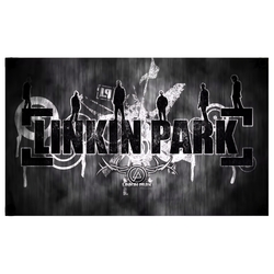 Флаг Linkin Park (logo with band), настенный sfc-062