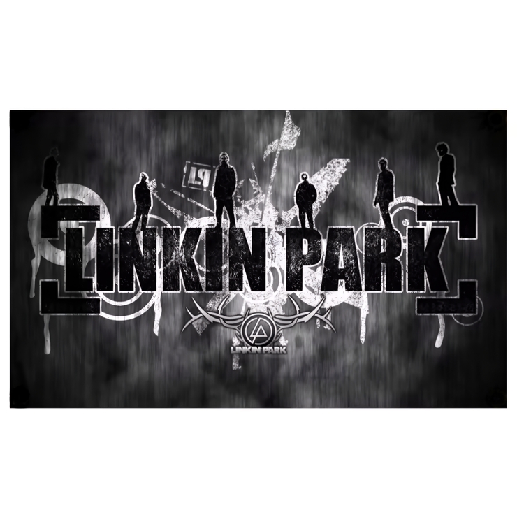 Флаг Linkin Park (logo with band), настенный sfc-062