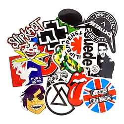 Набір стікерів Rock Bands logos - 2 (stk-097) (50 шт.)