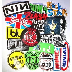 Набір стікерів Rock Bands - 4 (stk-098) (50 шт.)