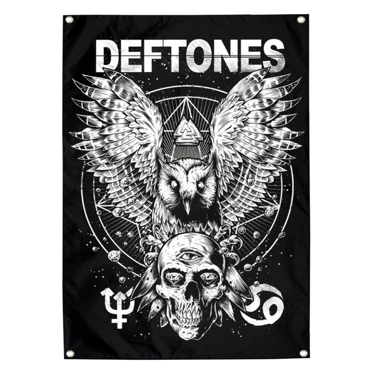 Прапор Deftones (Owl and Skull) sfc-069