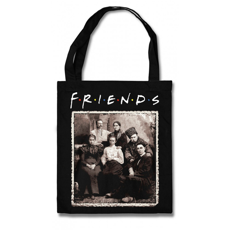 Черная эко-сумка Urbanist Друзі-поети