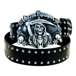 Ремінь з пряжкою Grim Reaper (PU шкіра) Ремінь з пряжкою Grim Reaper (PU шкіра)