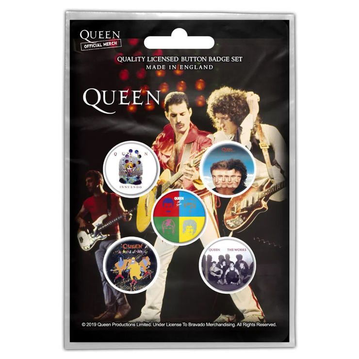 Подарочный набор значков QUEEN - LATER ALBUMS (iol-068) Подарочный набор значков QUEEN - LATER ALBUMS (iol-068)
