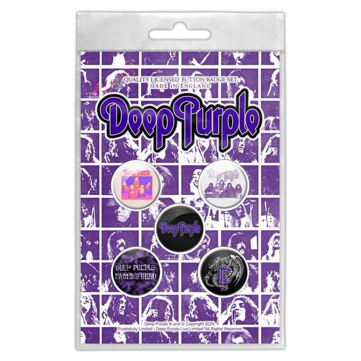Подарунковий набір значків DEEP PURPLE - LOGO (iol-075) Подарунковий набір значків DEEP PURPLE - LOGO (iol-075)