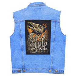 Нашивка наспинная катаная LAMB OF GOD - OMENS (olbp-085)