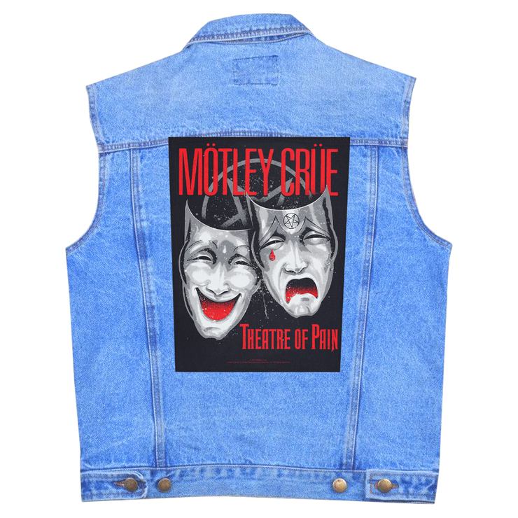 Нашивка наспинная катаная MOTLEY CRUE - THEATRE OF PAIN (olbp-075)
