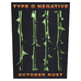 Нашивка наспинная катаная TYPE O NEGATIVE - OCTOBER RUST (olbp-087) Нашивка наспинная катаная TYPE O NEGATIVE - OCTOBER RUST (olbp-087)