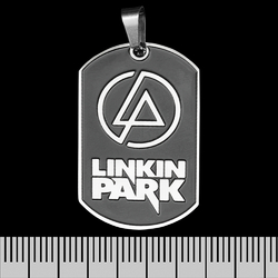 Кулон Linkin Park (logo), черный жетон (ptsb-204) Кулон Linkin Park (logo), черный жетон (ptsb-204)