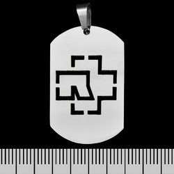 Кулон (ptsb-209) Rammstein (вирізане лого), жетон Кулон (ptsb-209) Rammstein (вирізане лого), жетон