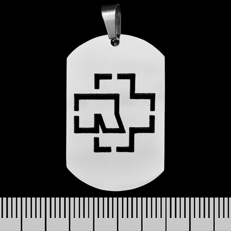 Кулон Rammstein (вырезанное лого), жетон (ptsb-209) Кулон Rammstein (вырезанное лого), жетон (ptsb-209)