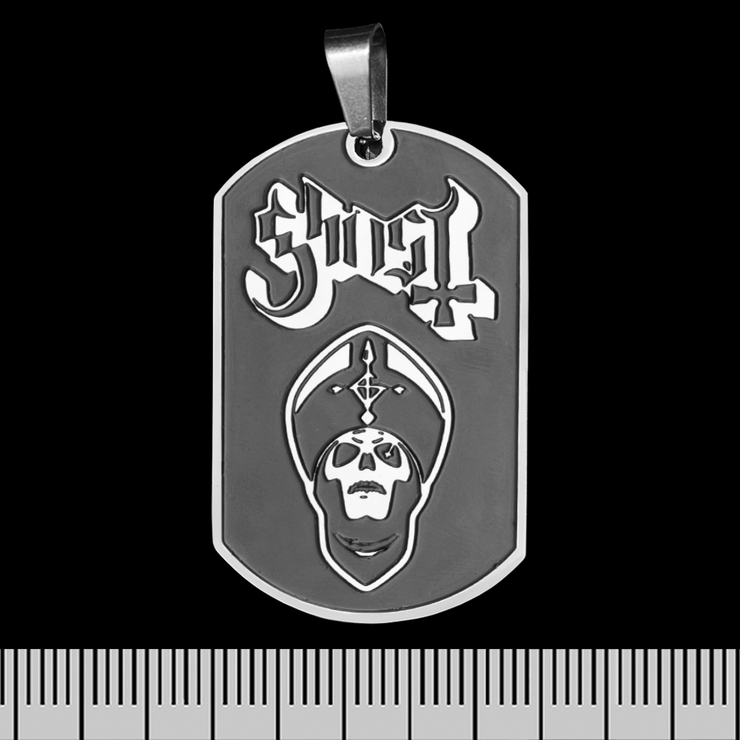 Кулон Ghost (Papa Head), черный жетон (ptsb-210) Кулон Ghost (Papa Head), черный жетон (ptsb-210)