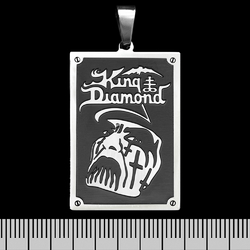 Кулон King Diamond, черный прямоугольный (ptsb-214) Кулон King Diamond, черный прямоугольный (ptsb-214)