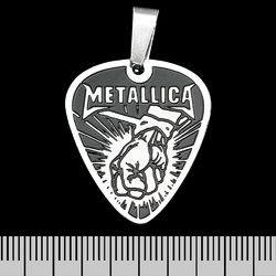 Кулон (ptsb-219) Metallica "St. Anger", чорний медіатор