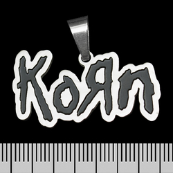Кулон (ptsb-231) Korn (black logo), фігурний Кулон (ptsb-231) Korn (black logo), фігурний