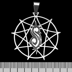 Кулон (ptsb-235) Slipknot (black S logo in star) Кулон (ptsb-235) Slipknot (black S logo in star)