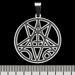 Кулон (ptsb-237) Morbid Angel (pentagram), круглий Кулон (ptsb-237) Morbid Angel (pentagram), круглий