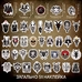 Набор стикеров Satanic goat skulls (stk-101), 51 шт.