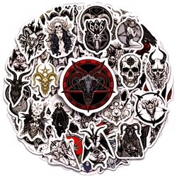 Набор стикеров Satanic goat skulls (stk-101), 51 шт.