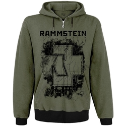Оливкове худі Rammstein "Haifisch" на блискавці