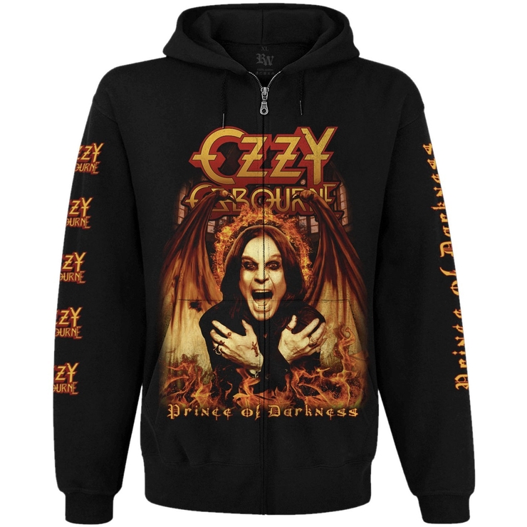 Худи Ozzy Osbourne - Prince of Darkness на молнии Худи Ozzy Osbourne - Prince of Darkness на молнии