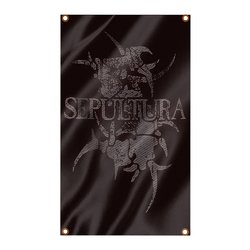 Флаг Sepultura (logo) sfc-082