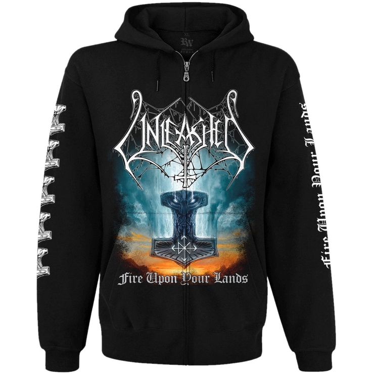 Худи Unleashed "Fire Upon Your Lands" на молнии Худи Unleashed "Fire Upon Your Lands" на молнии