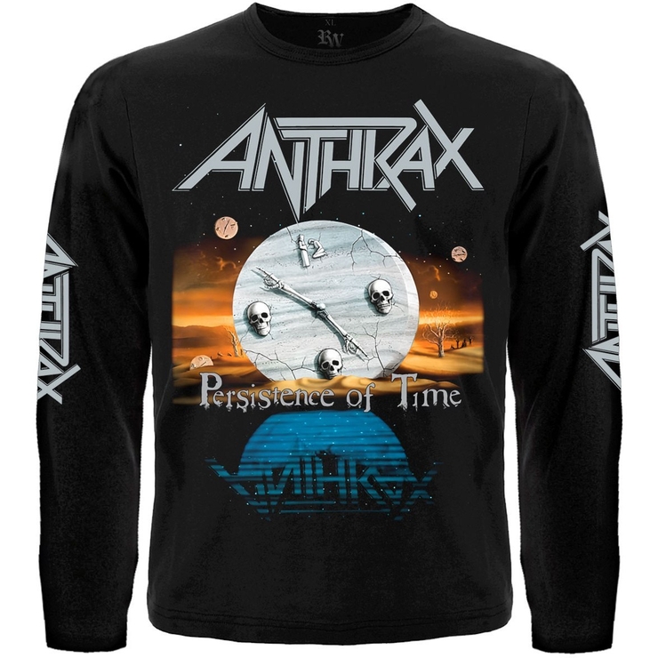 Футболка з довгим рукавом Anthrax "Persistence of Time" Футболка з довгим рукавом Anthrax "Persistence of Time"