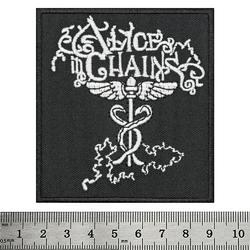 Нашивка термо Alice in Chains (winged serpent Caduceus logo) (stp-016)