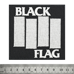 Нашивка термо Black Flag (logo) (stp-019)