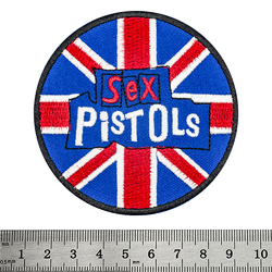 Нашивка термо (stp-037) Sex Pistols (logo on the British flag)