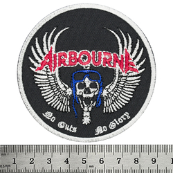 Нашивка термо Airbourne "No Guts. No Glory" (stp-043)