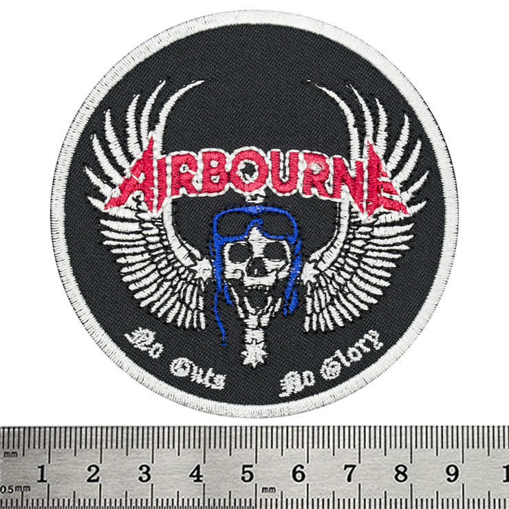 Нашивка термо Airbourne "No Guts. No Glory" (stp-043) Нашивка термо Airbourne "No Guts. No Glory" (stp-043)