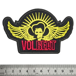 Нашивка термо Volbeat (winged skull) (stp-068)