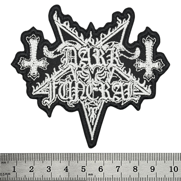 Нашивка термо Dark Funeral (white logo) (stp-080) Нашивка термо Dark Funeral (white logo) (stp-080)