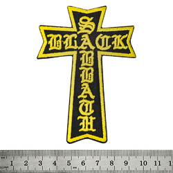 Нашивка термо (stp-081) Black Sabbath (yellow cross) Нашивка термо (stp-081) Black Sabbath (yellow cross)