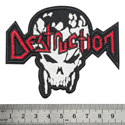 Нашивка термо Destruction (logo and skull) (stp-092) Нашивка термо Destruction (logo and skull) (stp-092)
