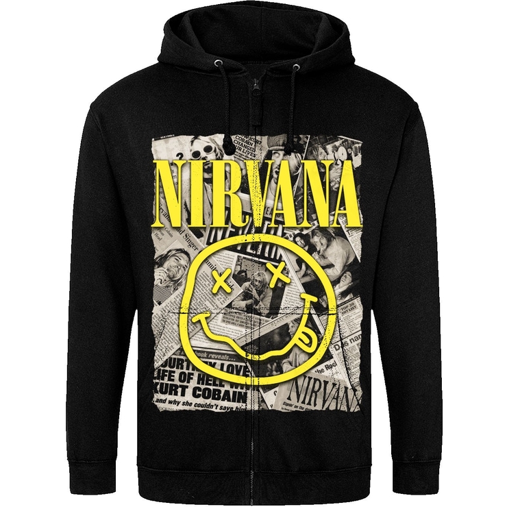 Худі на блискавці Just Hoods - Nirvana (newspaper) Худі на блискавці Just Hoods - Nirvana (newspaper)