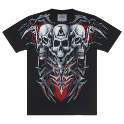 Футболка Три черепа, всевидящий глаз (Rock Eagle, Total t-shirt)