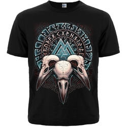 Футболка Валкнут (три черепи воронів) Футболка Валкнут (три черепи воронів)