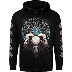 Худи на молнии Just Hoods - Валькнут (три черепа воронов) Худи на молнии Just Hoods - Валькнут (три черепа воронов)