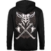 Худи на молнии Just Hoods - Viking With Skull Худи на молнии Just Hoods - Viking With Skull