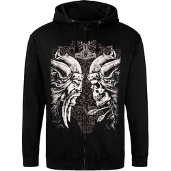 Худі на блискавці Just Hoods - Viking With Skull