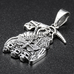 Кулон Жнец Смерти с бабочкой и черепами (серебро, 925 проба) (sp-242) Кулон Жнец Смерти с бабочкой и черепами (серебро, 925 проба) (sp-242)