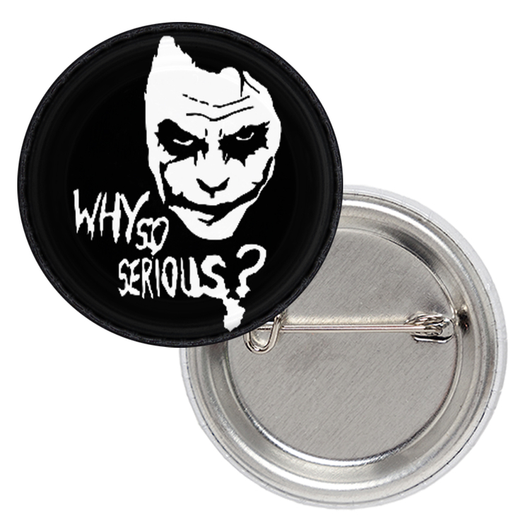 Значок Joker (Heath Ledger), black