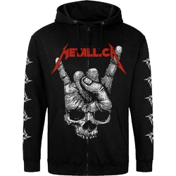 Худи на молнии Just Hoods - Metallica (Skull Sign of the Horns)